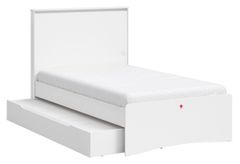 Študentská posteľ 120x200cm s prístelkou vendella - biela