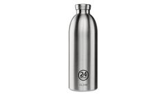 24 Bottles Clima Bottle Brushed Steel 850ml Unisex - Flaše 24Bottles - Sivá - CB_085_106-One-size - Size: One size