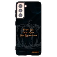 Silikónový čierny obal pre Samsung Galaxy S21 5G G991B - Pumpkin