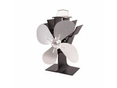 Ventilátor na kachle FLAMINGO štvorlopatkový MINI, strieborný FLHSF17-261