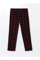 LC Waikiki Men's Standard Fit Plaid Fleece Pajama Bottom