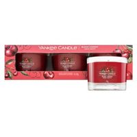 Yankee Candle Black Cherry świeca wotywna 3 x 37 g