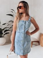 Pánt nélküli farmer miniruha SEWIKA kék Dstreet