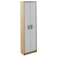Boxxx PREDSIEŇOVÁ SKRIŇA, sivá, biela, dub sonoma, 60/185/36,6 cm