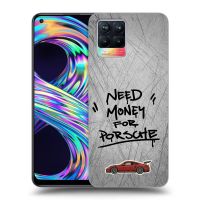 Silikónový čierny obal pre Realme 8 4G - Grey Drift