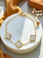 Bransoletka Resti Callisto Nero z motywem kwiatowym