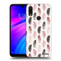 Silikónový prehľadný obal pre Xiaomi Redmi 7 - Pírka 2