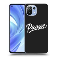 Silikónový čierny obal pre Xiaomi Mi 11 Lite - Picasee - old logo - white