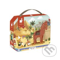 Panoramatické puzzle v kufríku Antika a Mytológia 100 ks - puzzle z kategorie 60 - 300 dílků