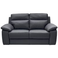 Celina Home DVOJMIESTNA POHOVKA, tmavomodrá, pravá koža