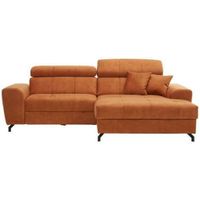 Carryhome ROHOVÁ SEDACIA SÚPRAVA, textil, oranžová