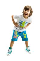 Denokids Shark Island Boy's T-shirt Shorts Set