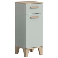 MID.YOU SPODNÁ SKRINKA, svetlozelená, farba duba, 34/87/31 cm