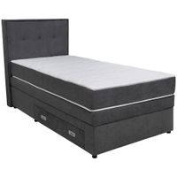 Hom`in BOXSPRINGOVÁ POSTEĽ, 90/200 cm tmavosivá