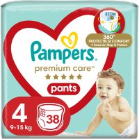 Pampers Premium Care Pants Maxi Size 4 одноразові підгузки-трусики 9-15 kg 38 кс