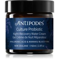 Antipodes Culture Probiotic Night Recovery Water Cream krem intensywnie rewitalizujący na noc z probiotykami 60 ml