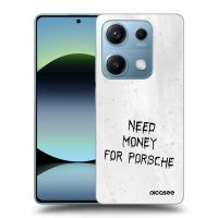 Silikónový čierny obal pre Xiaomi Redmi Note 14S - White Fuel