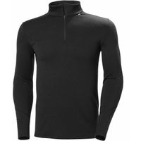 Helly Hansen LIFA MERINO MIDWEIGHT 1/2 ZIP Мъжка  тениска от мерино, черно, размер