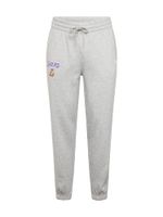 NEW ERA Hlače 'NBA ESSENTLS LOSLAK'  siva / tamno ljubičasta / svijetlonarančasta