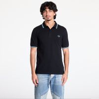 Μπλουζάκι FRED PERRY The Twin Tipped Shirt Black/ Ecru/ Soft blue M