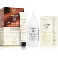 Apivita My Color Elixir barva za lase brez amoniaka odtenek 7.44 Blonde Intense Copper