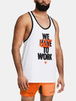 Under Armour UA Project Rock Get to Work Unterhemd Weiß