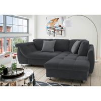 Livetastic ROZKLADACIA ROHOVÁ POHOVKA, textil, čierna