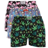 3PACK pánské trenky Styx art klasická guma vícebarevné (3A18690) XXL
