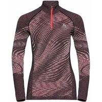 Odlo BL TOP HALF ZIP BLACKCOMB ECO W Дамска функционална тениска, цвят сьомга, размер