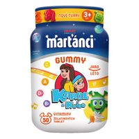 Marťánci Gummy Karol a Kvído jaro a léto, vitaminy pro děti 50 želatinových tablet