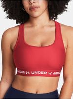 Červená sportovní podprsenka Under Armour UA Crossback Mid Bra