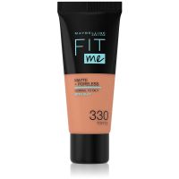 Maybelline Fit Me! Matte+Poreless Mattierendes Foundation für die normale bis fettige Gesichtshaut Farbton 330 Toffee 30 ml