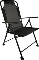 Folding camping chair ALPINE PRO DEFE black