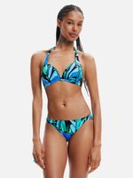 Desigual Bukit Bikini-Oberteil Blau