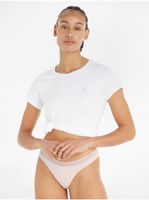 Béžová dámská tanga Calvin Klein Underwear