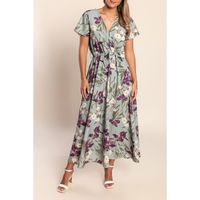 Langes Kleid Mit Blumenprint, Helloliv