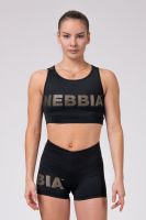 Nebbia gold mesh mini top xs