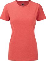 Russell Žíhané dámské tričko z polybavlny 35% bavlna 65% polyester Barva: červená melír, Velikost: XS Z165F