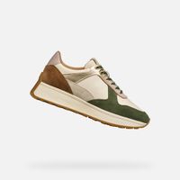 Cream women's sneakers Geox Amabel - Women's