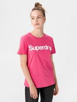 SuperDry Flock Koszulka Różowy