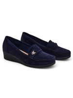 Resti Women's moccasins on a low wedge Polefle