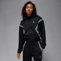 Jordan Brooklyn Wmns Full-Zip Track Jacket Black - Dámske - Bunda Jordan - Čierne - HQ9215-010 - Veľkosť: L