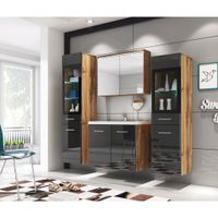 P & B KÚPEĽŇA dub wotan, čierna s vysokým leskom