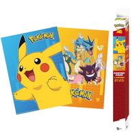 plakát (set 2ks) POKEMON - Colourful Characters