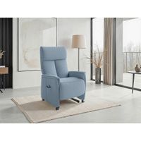 Sit & More RELAXAČNÉ KRESLO, textil, svetlomodrá