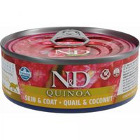 Konzerva N&D Cat Quinoa Skin&Coat Quail 80g