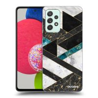 Silikónový prehľadný obal pre Samsung Galaxy A73 5G - Dark geometry