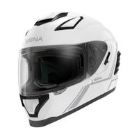Moto přilba SENA Stryker s integrovaným Mesh headsetem Shine White lesklá bílá XXL (63-64)