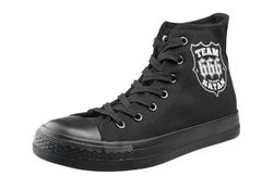 Unisex High Top Sneakers - Team Satan - AMENOMEN 36