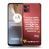 Silikónový prehľadný obal pre Motorola Moto G32 - Kazma - SVĚT PATŘÍ TĚM, CO SE NEPOSEROU